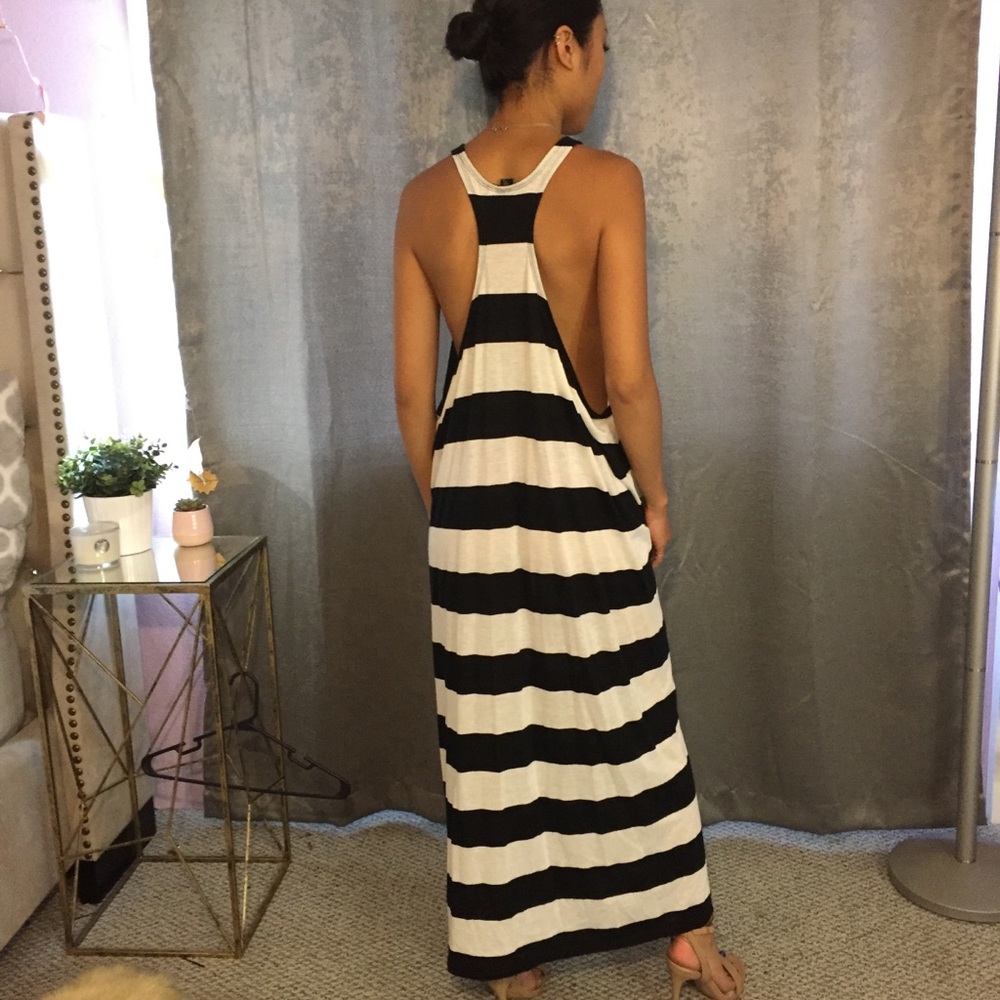 Striped maxi dress